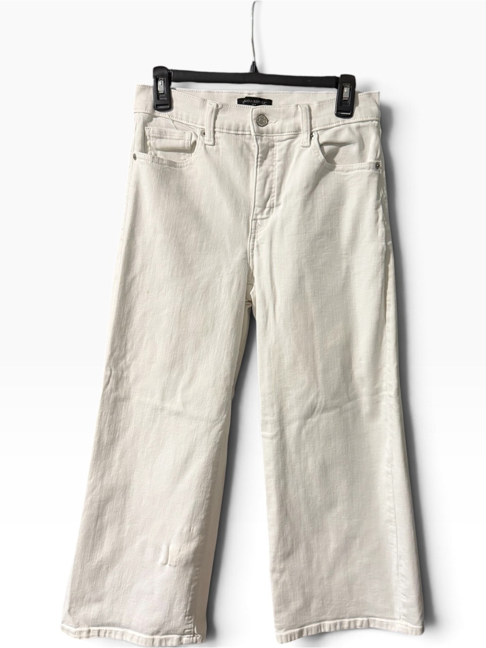 Banana Republic Factory Ultra Hi Rise Slim Wide Leg Jeans White Size 28/6